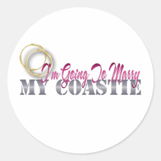 Sticker Rond Je Vais Épouser Ma Costie