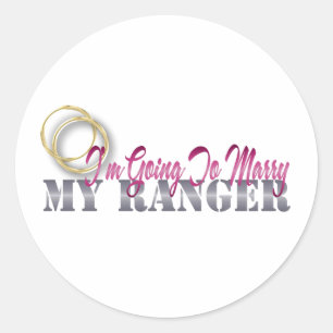 Sticker Rond Je vais épouser ma garde forestière