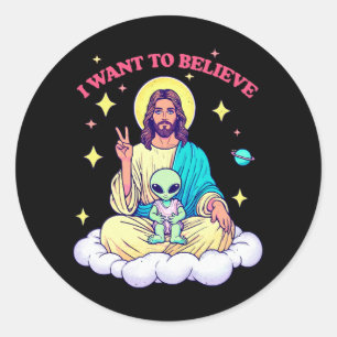 Sticker Rond Je veux croire