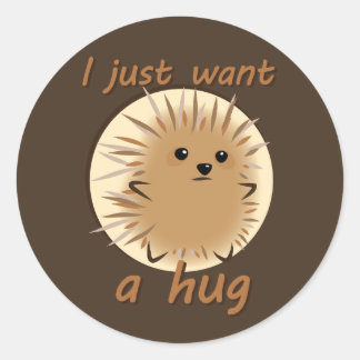 Sticker Rond Je Veux Juste Un Coin