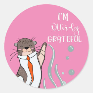 Sticker Rond Je vous remercie infiniment.