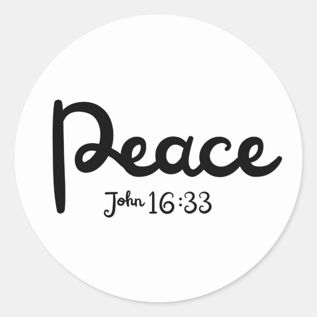 Sticker Rond Jean de la Paix 16:33 (Devant)