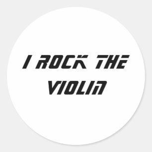 Sticker Rond J'enfonce le violon