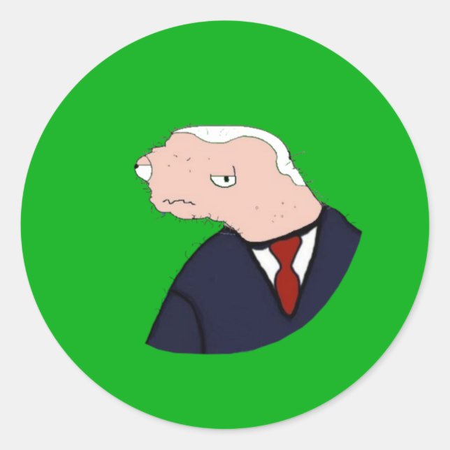 Sticker Rond Jeo Boden Ultimate Meme (Vert) (Devant)