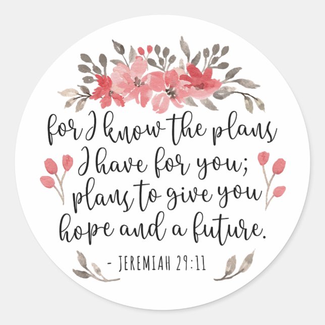 Sticker Rond Jeremiah 29 11 - Car Je Connais Les Plans - Floral (Devant)