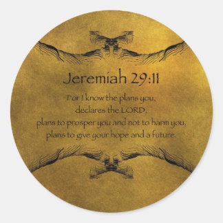 Sticker Rond Jérémie 29:11