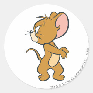 Sticker Rond Jerry Looking Back Annoyed