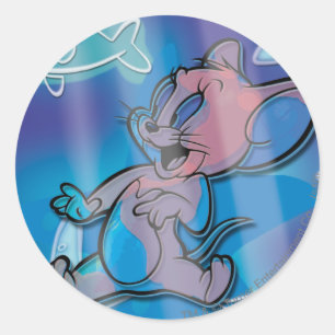 Sticker Rond Jerry Trippy Fish