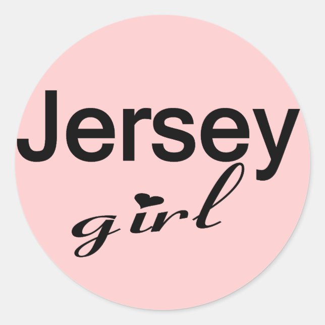 Sticker Rond Jersey Girl (Devant)