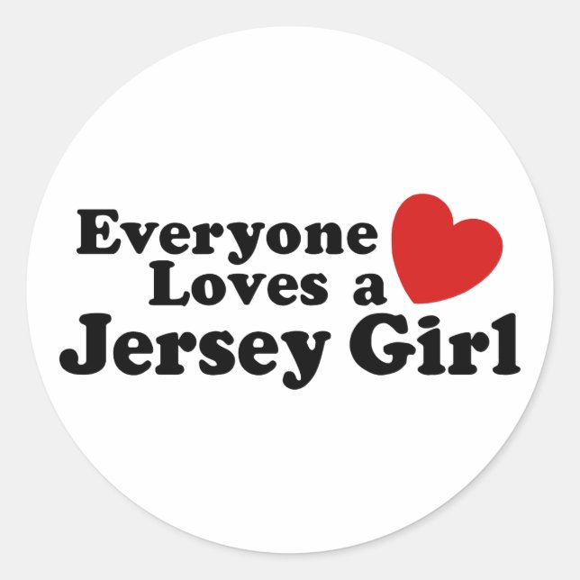 Sticker Rond Jersey Girl (Devant)