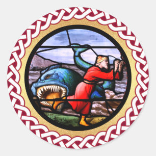 Sticker Rond Jesse Tree Jonah et Whale Day 17