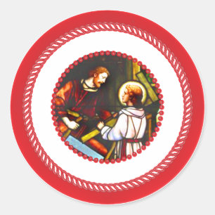 Sticker Rond Jesse Tree St. Joseph et Christ