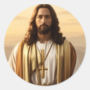 Sticker Rond Jésus Christ