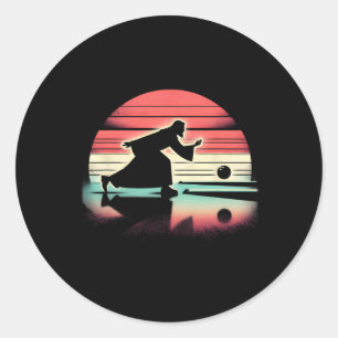 Sticker Rond Jesus Christ Bowler - Drôle chrétien religieux Bo