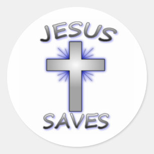 Sticker Rond Jésus économise