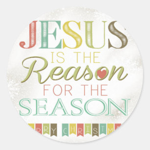 Sticker Rond Jésus est la raison