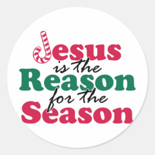 Sticker Rond Jésus est la raison