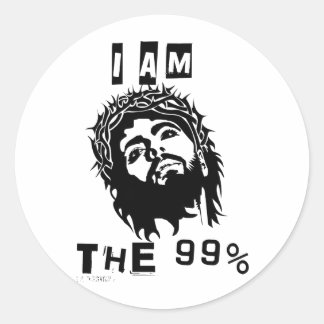 Sticker Rond Jésus Est Le 99%