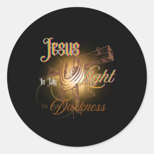 Sticker Rond Jésus est ma lumière – Halloween