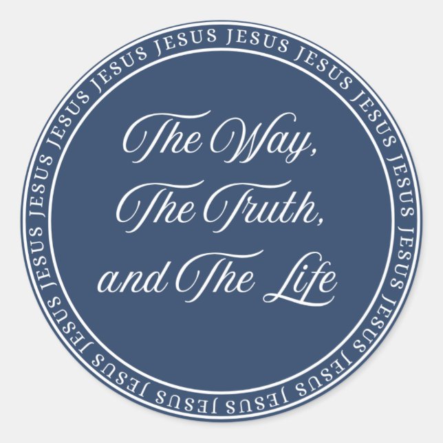 Sticker Rond Jesus - Flush Seal (Devant)