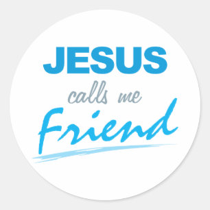 Sticker Rond Jésus m'appelle ami