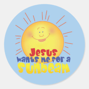 Sticker Rond Jésus me veut pour Sunbeam