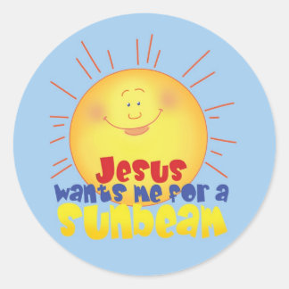 Sticker Rond Jésus veut que j'aie un rayon de soleil