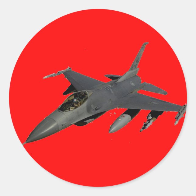 STICKER ROND JET FIGHTER (Devant)