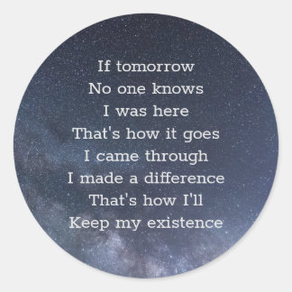 Sticker Rond J'Étais Là