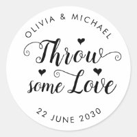 Jeter Un Peu D'Amour Confetti Mariage Favor Script