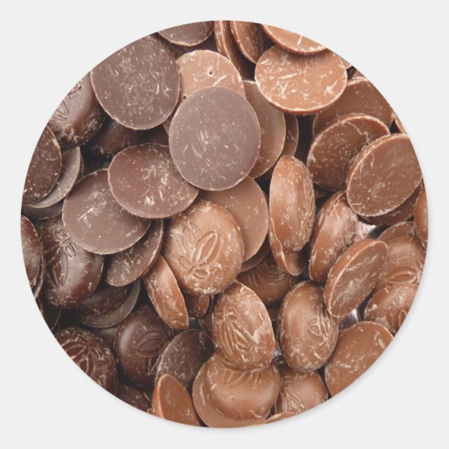 Sticker Rond jetons au chocolat (Devant)