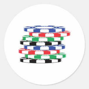 Sticker Rond jetons de poker