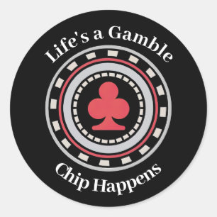 Sticker Rond Jetons de poker