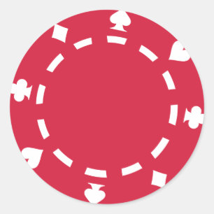 Sticker Rond Jetons de poker