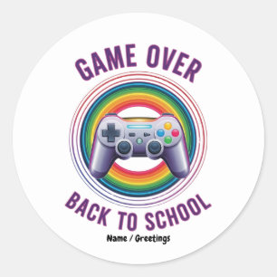 Sticker Rond Jeu amusant sur contrôleur enseignant KIds niveau 