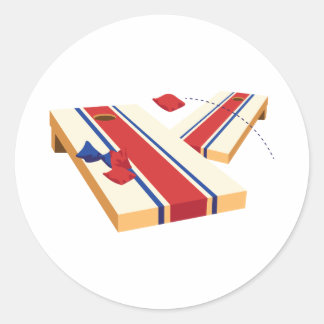 Sticker Rond Jeu de Cornhole