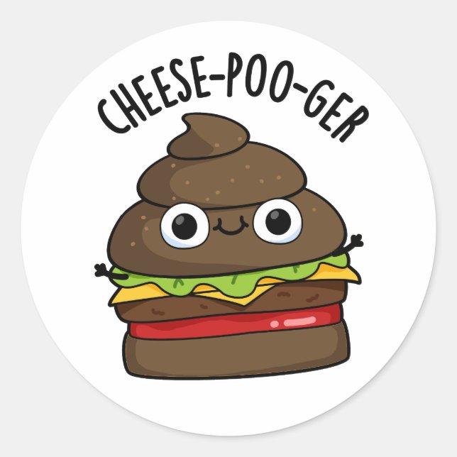 Sticker Rond Jeu de crottes à fromage (Devant)