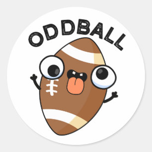 Sticker Rond Jeu De Football Amusant