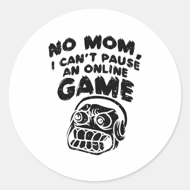 Sticker Rond Jeu de jeu cadeau cadeau (Devant)