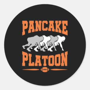 Sticker Rond Jeu de ligne offensif du peloton de football