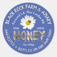 Jeu de miel d'or en 3D texte Daisy Honeybee sur bl