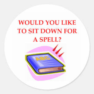 Sticker Rond jeu de mots