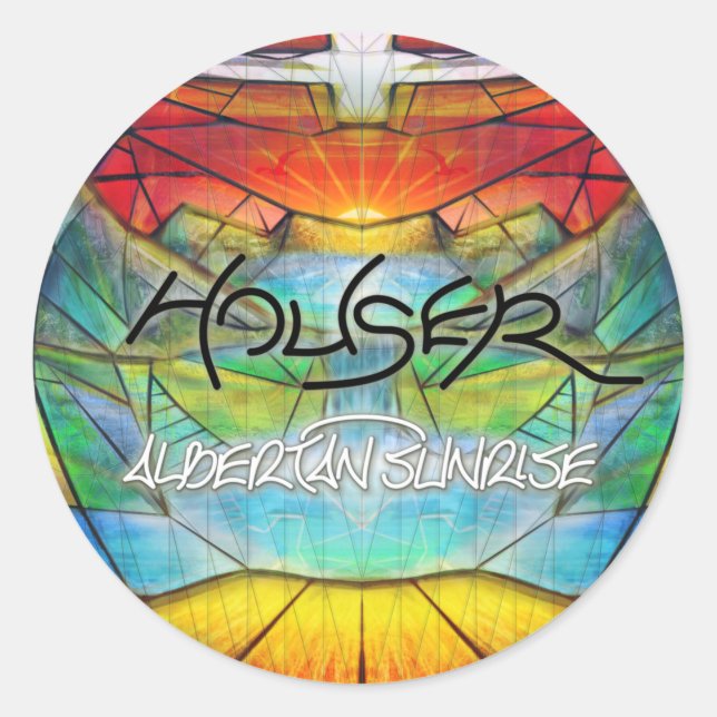 STICKER ROND JEU D'ÉTIQUETTES DU LOGEUR (Devant)