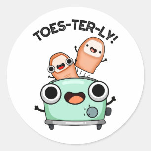 Sticker Rond Jeu d'orteils amusant