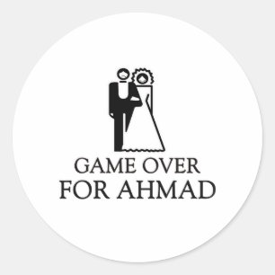Sticker Rond Jeu Pour Ahmad