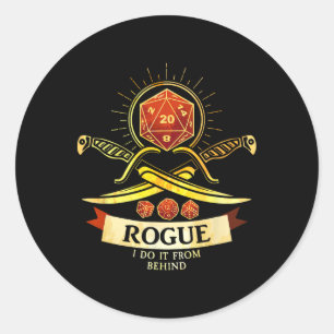 Sticker Rond Jeu Rpg Fantastique Rogue Cl