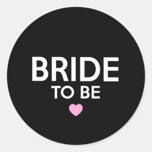 Sticker Rond Jeune mariée à être copie