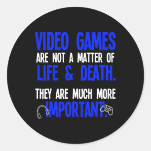 Sticker Rond Jeux Vidéo Funny Pc Console Gamer Geek