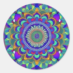 Sticker Rond Jewel Mandala