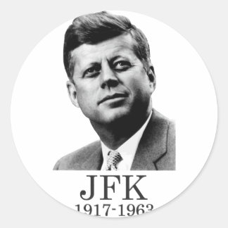 Sticker Rond JFK - John F. Kennedy